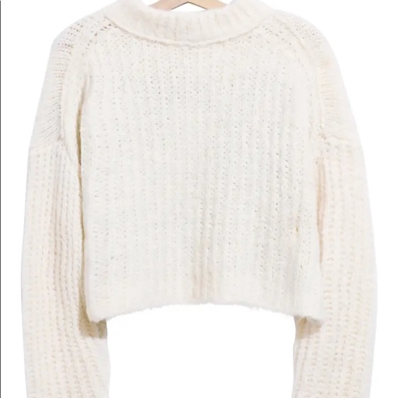 Free People Alpine Crop Mock Neck Sweater XS NWT - Picture 5 of 7